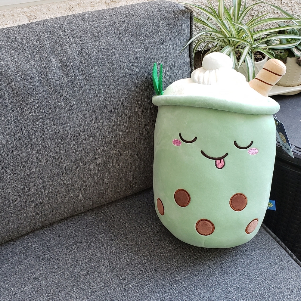Squishy Matcha boba cup